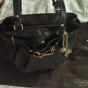 Coach Black Shoulder Bag (12467) with Dust Bag